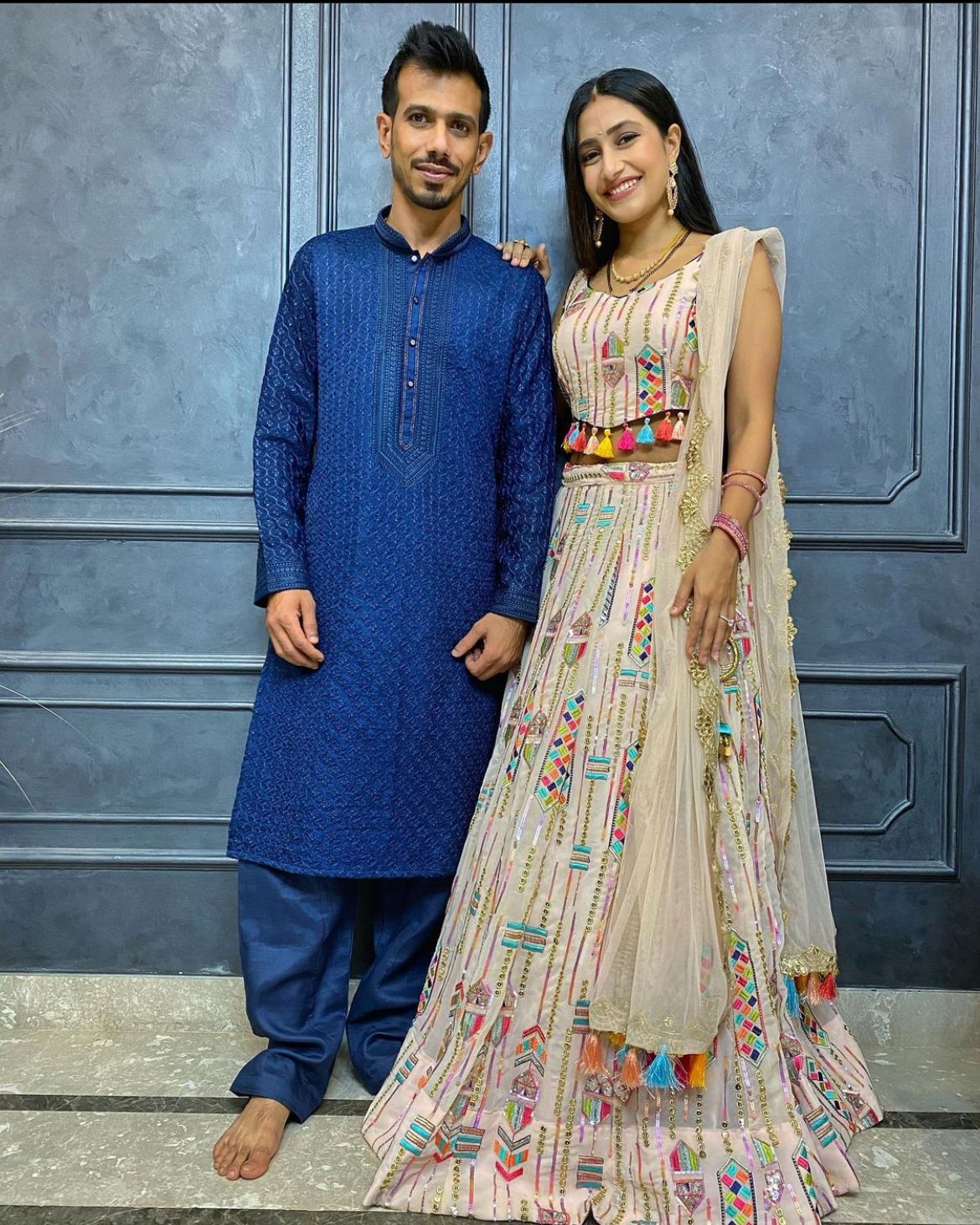 yuzi and dhanashree first karwa chauth